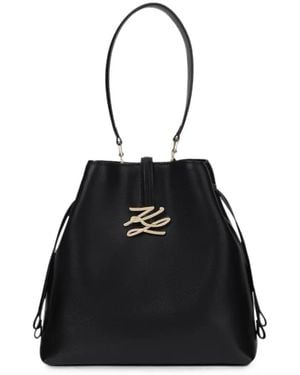 KARL LAGERFELD Borsa A Secchiello K/Autograph Media - Nero