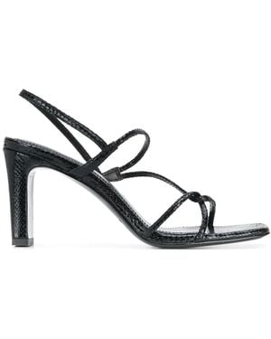 Sandro 80Mm Strappy Sandals - Metallic