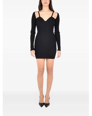 Nensi Dojaka Robe Courte À Manches Longues - Black