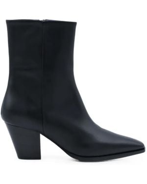 Aeyde Stiefel Mit Spitzer Kappe - Schwarz