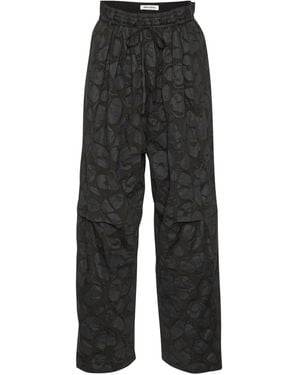 Henrik Vibskov Drawstring Print Trousers - Black