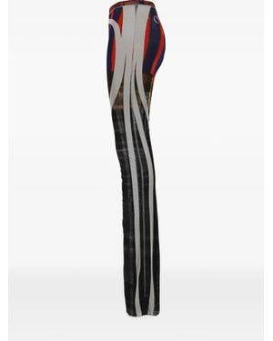 OTTOLINGER Racing Plaid Mesh Trousers - White