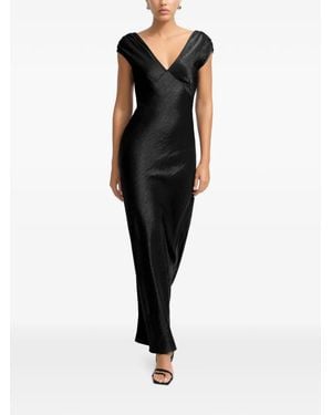 MARCELLA Robe Shiloh À Coupe Longue - Black