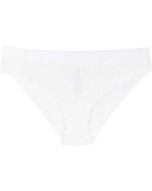 Wolford Fine-Ribbed Cotton Briefs - White