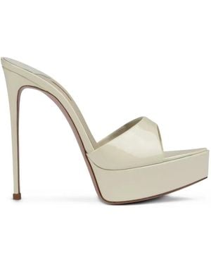 Le Silla Uma Stiletto-Heel Sandals - White