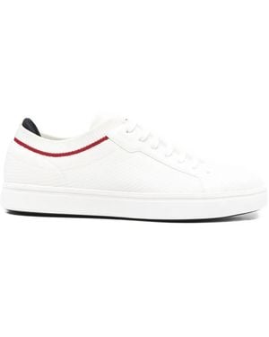Geox Baltmoore Knitted-Panel Lace-Up Trainers - White