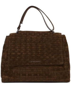 Orciani Sveva Interwoven Tote Bag - Brown