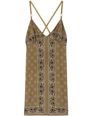 Palm Angels Paisley-Print Slip Dress - Multicolour