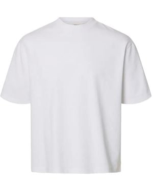 SELECTED T-Shirt À Col Rond - White