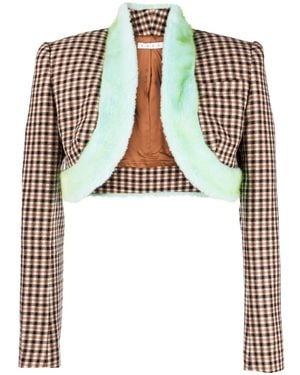 Area Chaqueta corta con ribete - Negro