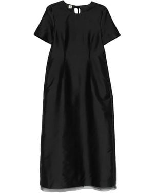 THE GARMENT Midikleid im Layering-Look - Schwarz