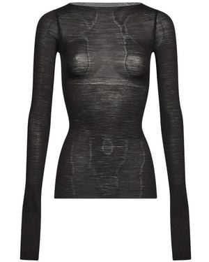 Rick Owens Long Sleeve Top - Black