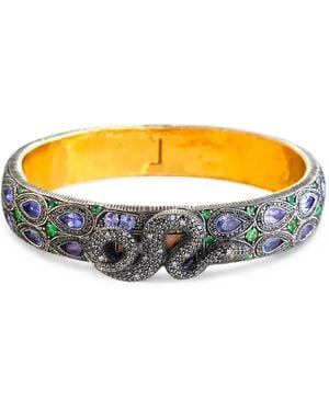 Sevan Bıçakçı Tanzanite And Amethyst Snake Bracelet - Yellow