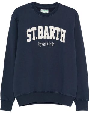 MC2 Saint Barth Cotton Regular Fit Sweatshirt - Blue