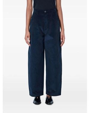 Rohe Buttoned Corduroy Pants - Blue
