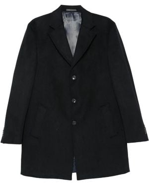 Alberto Gozzi Single-Breasted Notched-Lapel Coat - Black