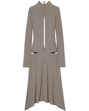 Courreges Volcano Jersey Midi Dress - Grey