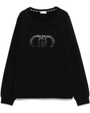 Liu Jo Crystal-Embellished Sweatshirt - Black