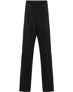 Giorgio Armani Pleat-Detail Trousers - Black