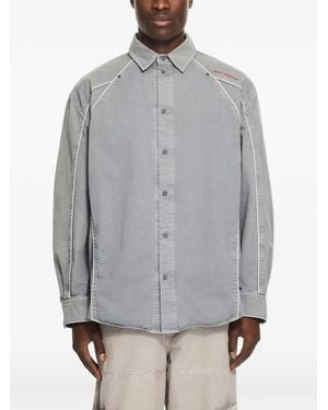 Off-White c/o Virgil Abloh Garment-Dyed Sporty Shirt - Grey