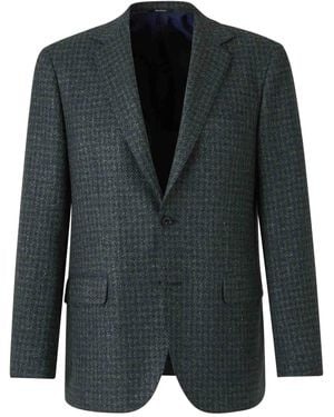 Sartorio Napoli Checked Blazer - Black