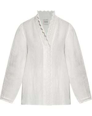 Posse Lace-Detailing Shirt - White
