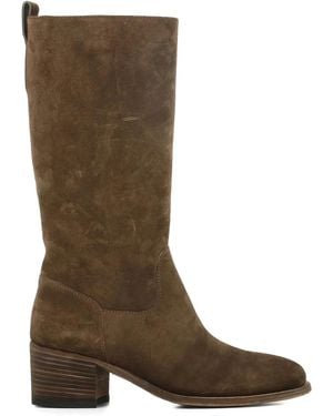Officine Creative Suede Mid-Calf Boots - Brown