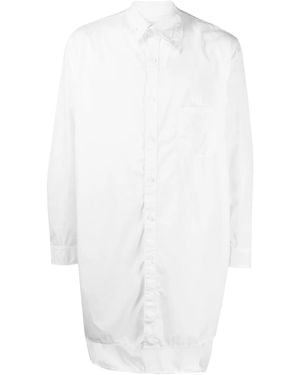 Yohji Yamamoto Collar-Detailed Cotton Shirt - White
