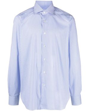 Barba Napoli Camicia A Righe - Blu
