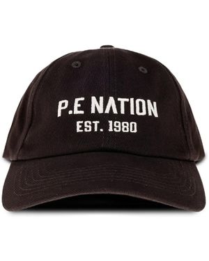 P.E Nation Logo-Embroidered Baseball Cap - Black