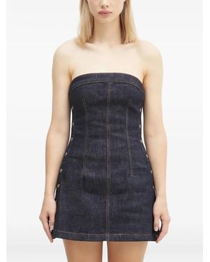 Ksubi Hotline Original Snaps strapless dress - Blau