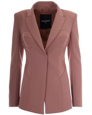 Patrizia Pepe Tailored Blazer - Purple