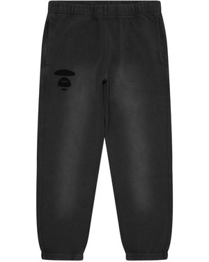 Aape By A Bathing Ape Logo-Patch Track Trousers - Grey