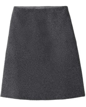 Miu Miu Shetland Wool Skirt - Grey