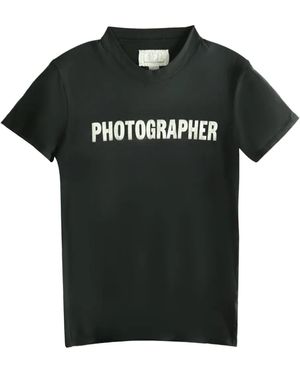 ERL Photographer-print T-shirt - Schwarz
