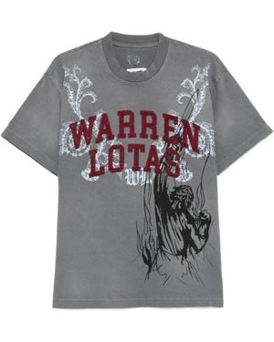 Warren Lotas T-Shirt Mit Grafischem Print - Grau