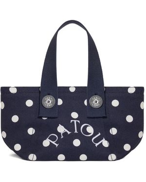 Patou Gm Trapeze Tote Bag - Blue