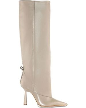 Gia Borghini Kniehohe Ros31 Stiefel 110mm - Weiß