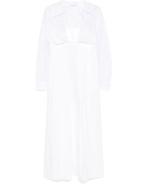 Alberta Ferretti コルセットスタイル マキシドレス - ホワイト