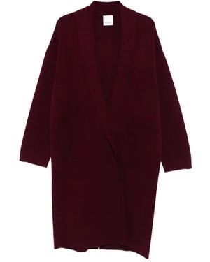 Allude Offener Mantel - Rot
