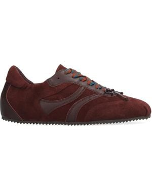Bibi Lou Mizar Lace-Up Paneled Sneakers - Brown