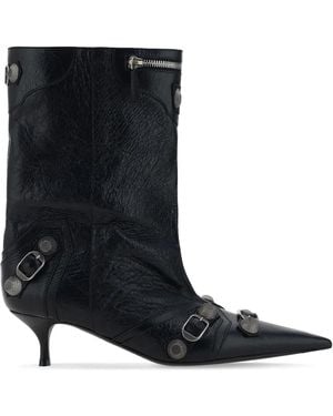 Balenciaga Heeled Ankle Boots - Black