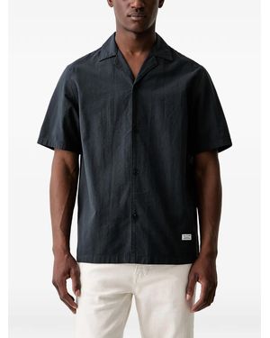Marc O' Polo Short-Sleeved Camp-Collar Shirt - Black