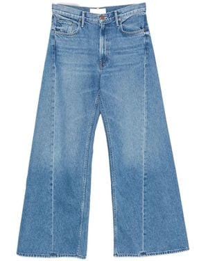 Mother Seam-Detail Wide-Leg Jeans - Blue