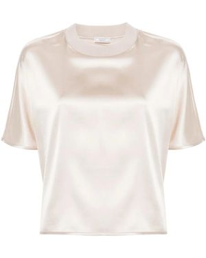 Peserico Blusa Girocollo - Bianco