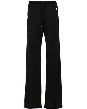 Courreges Pantalon De Jogging À Patch Logo - Noir