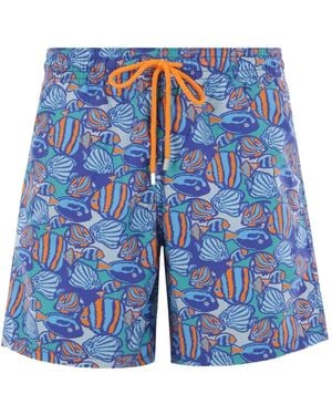 Vilebrequin Fishy Vibes トランクス水着 - ブルー