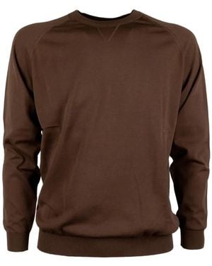People Of Shibuya Raglan-Sleeve Jumper - Brown