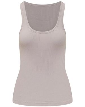 Isabel Marant Thea Ribbed Tank Top - Gray