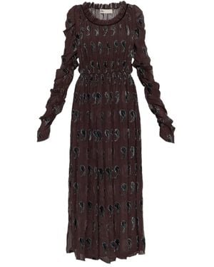 Tory Burch Paisley-Print Midi Dress - Brown